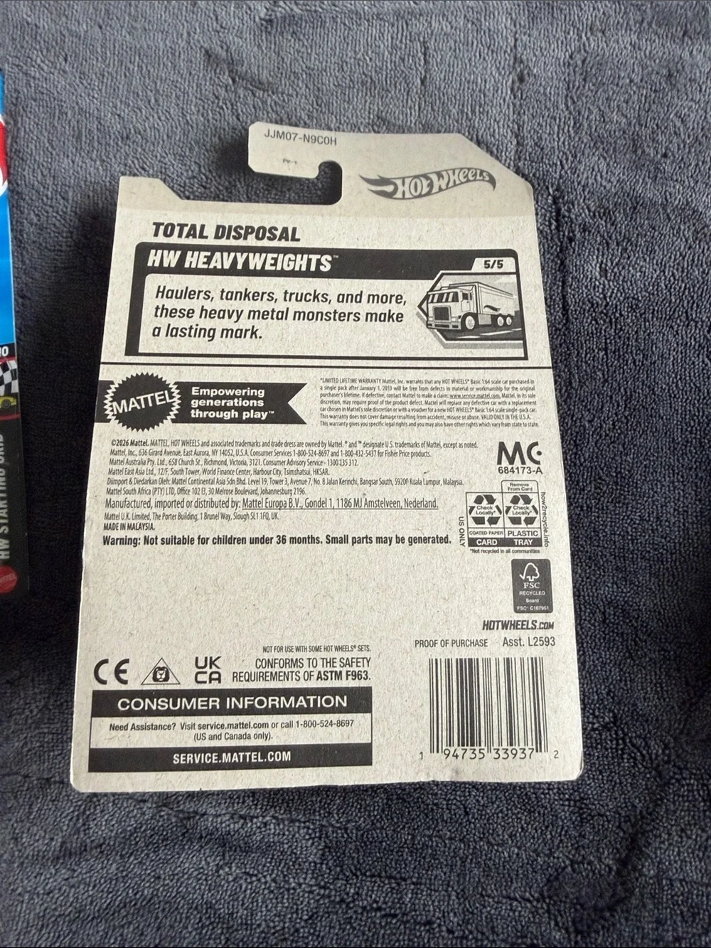 Hot Wheels 3-Pack treasure hunt Cone Shaker Total Disposal & Sweet Driver set